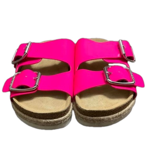J Slides Women’s Pink Double Strap Sandals Size 8 EUC - Picture 9 of 14